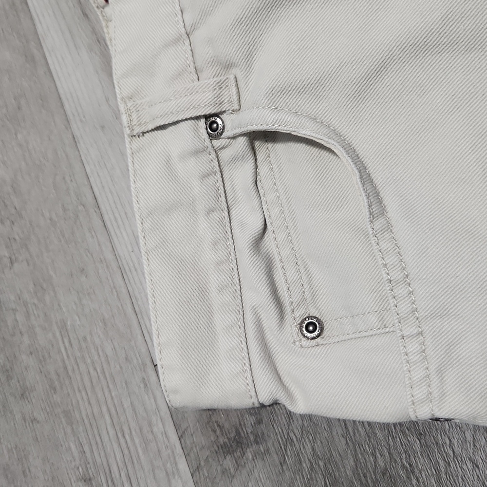 Faded Glory Women's High Rise Cream Colored Denim Jeans Boot Cut Size 14 - Picture 4 of 13